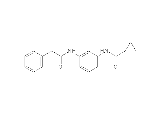 N-{3-[(2-phenylacetyl)amino]phenyl}cyclopropanecarboxamide