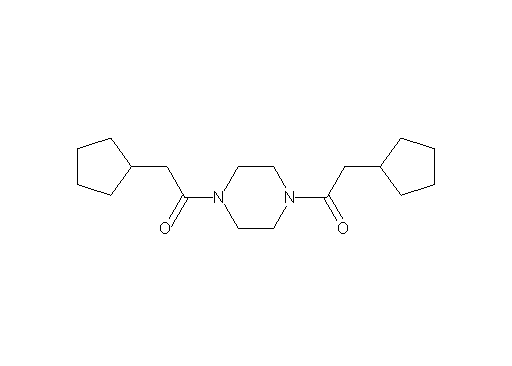 1,4-bis(cyclopentylacetyl)piperazine