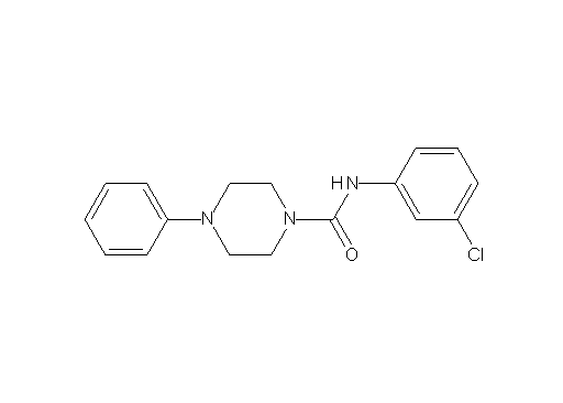 N-(3-chlorophenyl)-4-phenyl-1-piperazinecarboxamide