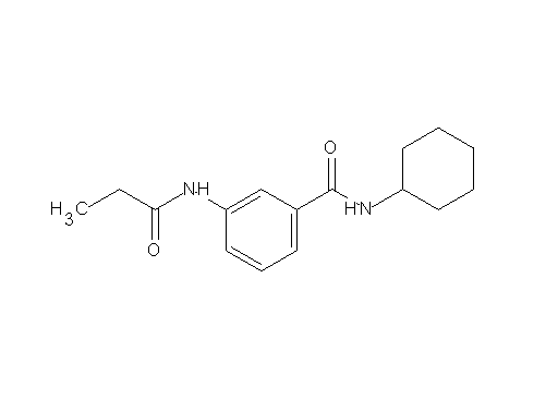N-cyclohexyl-3-(propionylamino)benzamide