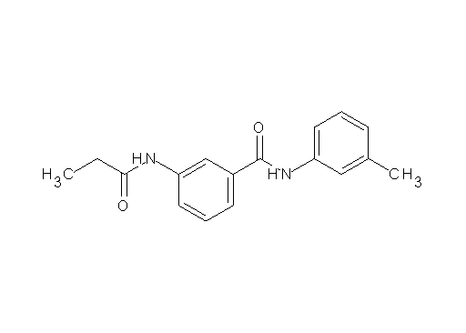N-(3-methylphenyl)-3-(propionylamino)benzamide N-(3-methylphenyl)-3-(propionylamino)benzamide