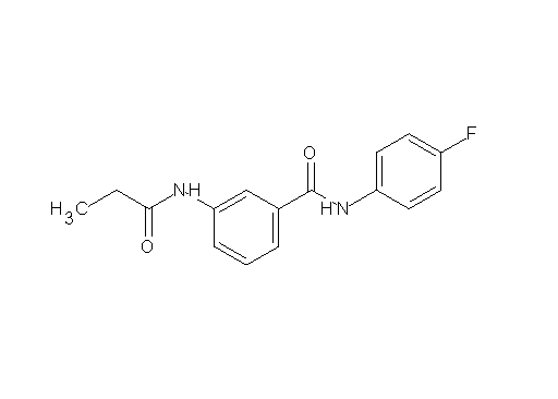 N-(4-fluorophenyl)-3-(propionylamino)benzamide