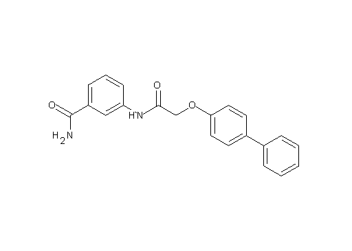 3-{[(4-biphenylyloxy)acetyl]amino}benzamide