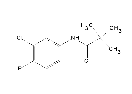 N-(3-chloro-4-fluorophenyl)-2,2-dimethylpropanamide