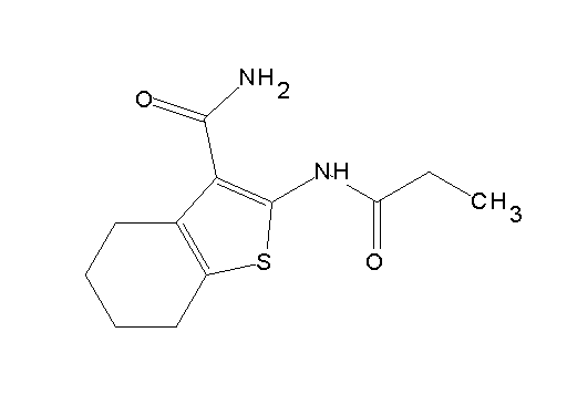 2-(propionylamino)-4,5,6,7-tetrahydro-1-benzothiophene-3-carboxamide