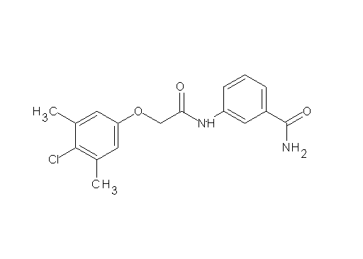 3-{[(4-chloro-3,5-dimethylphenoxy)acetyl]amino}benzamide