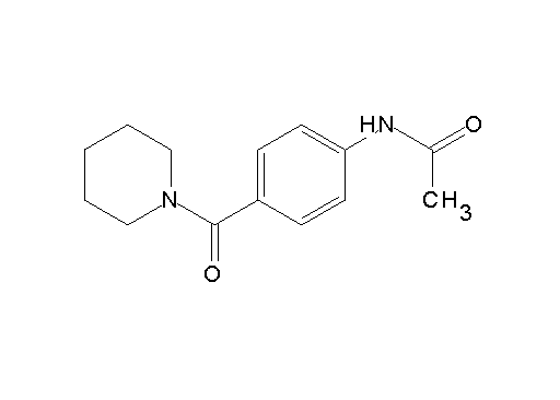 N-[4-(1-piperidinylcarbonyl)phenyl]acetamide