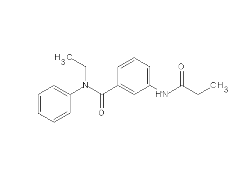 N-ethyl-N-phenyl-3-(propionylamino)benzamide