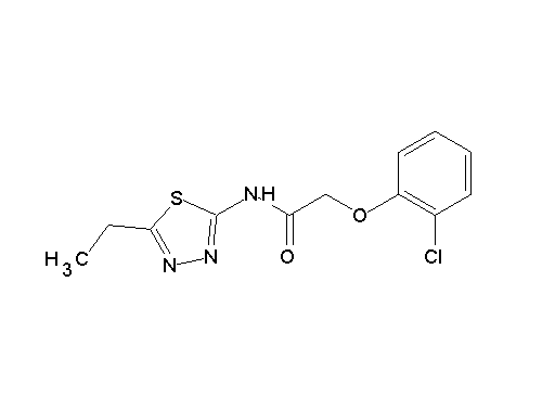 2-(2-chlorophenoxy)-N-(5-ethyl-1,3,4-thiadiazol-2-yl)acetamide