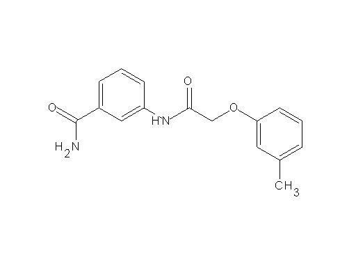 3-{[(3-methylphenoxy)acetyl]amino}benzamide