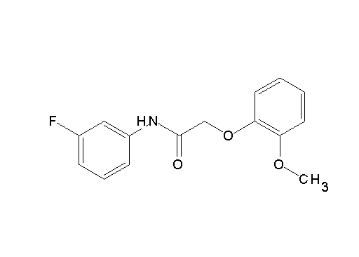N-(3-fluorophenyl)-2-(2-methoxyphenoxy)acetamide N-(3-fluorophenyl)-2-(2-methoxyphenoxy)acetamide