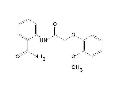 2-{[(2-methoxyphenoxy)acetyl]amino}benzamide