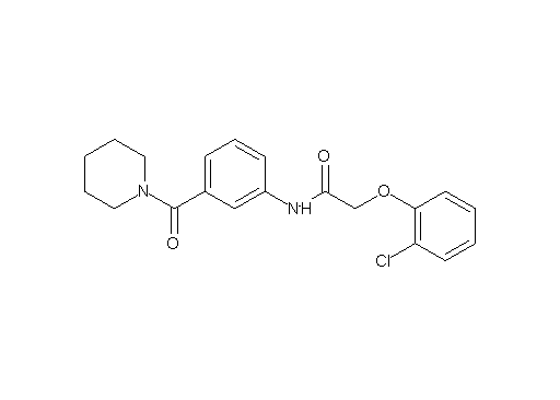 2-(2-chlorophenoxy)-N-[3-(1-piperidinylcarbonyl)phenyl]acetamide