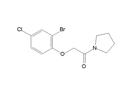 1-[(2-bromo-4-chlorophenoxy)acetyl]pyrrolidine