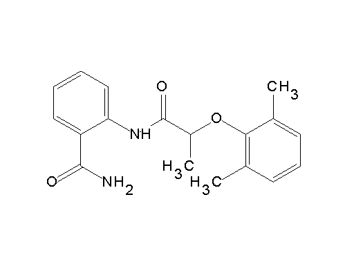 2-{[2-(2,6-dimethylphenoxy)propanoyl]amino}benzamide