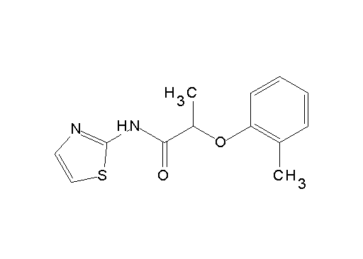 2-(2-methylphenoxy)-N-1,3-thiazol-2-ylpropanamide