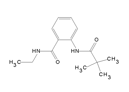 2-[(2,2-dimethylpropanoyl)amino]-N-ethylbenzamide