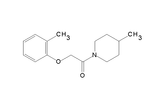 4-methyl-1-[(2-methylphenoxy)acetyl]piperidine