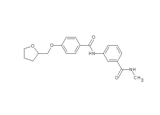 N-methyl-3-{[4-(tetrahydro-2-furanylmethoxy)benzoyl]amino}benzamide