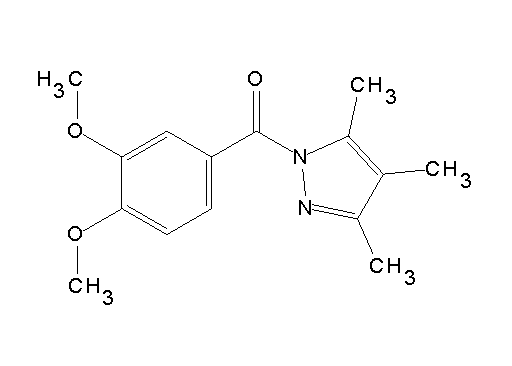 1-(3,4-dimethoxybenzoyl)-3,4,5-trimethyl-1H-pyrazole - Click Image to Close