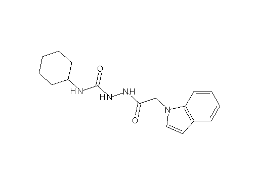 N-cyclohexyl-2-(1H-indol-1-ylacetyl)hydrazinecarboxamide