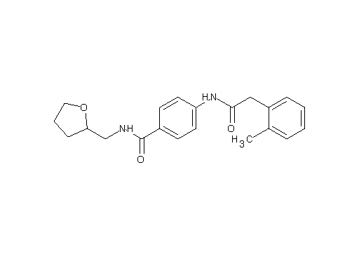 4-{[(2-methylphenyl)acetyl]amino}-N-(tetrahydro-2-furanylmethyl)benzamide