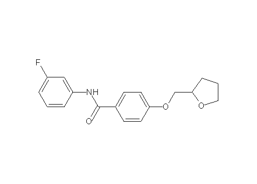 N-(3-fluorophenyl)-4-(tetrahydro-2-furanylmethoxy)benzamide