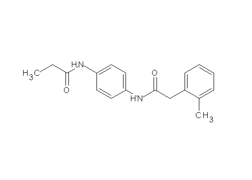 N-(4-{[2-(2-methylphenyl)acetyl]amino}phenyl)propanamide