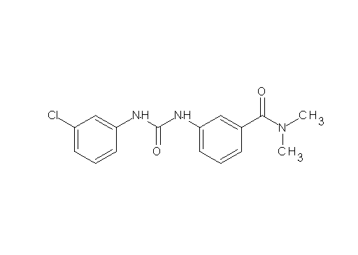 3-({[(3-chlorophenyl)amino]carbonyl}amino)-N,N-dimethylbenzamide