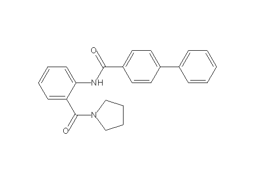 N-[2-(1-pyrrolidinylcarbonyl)phenyl]-4-biphenylcarboxamide