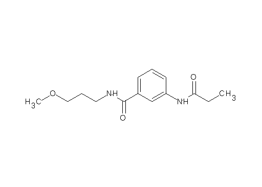 N-(3-methoxypropyl)-3-(propionylamino)benzamide