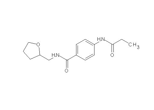 4-(propionylamino)-N-(tetrahydro-2-furanylmethyl)benzamide