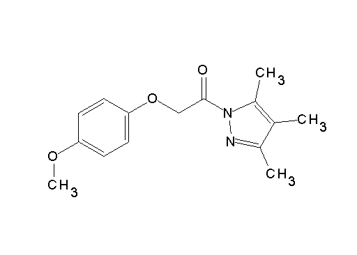 1-[(4-methoxyphenoxy)acetyl]-3,4,5-trimethyl-1H-pyrazole