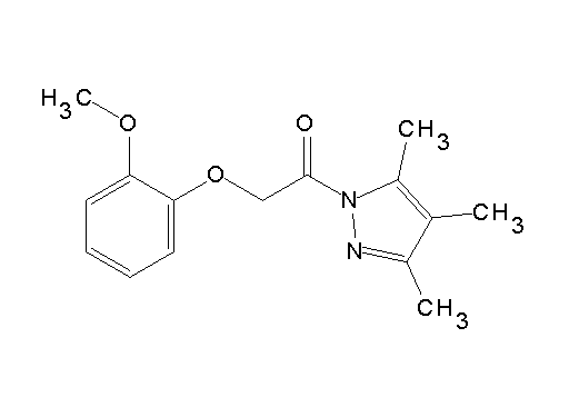 1-[(2-methoxyphenoxy)acetyl]-3,4,5-trimethyl-1H-pyrazole
