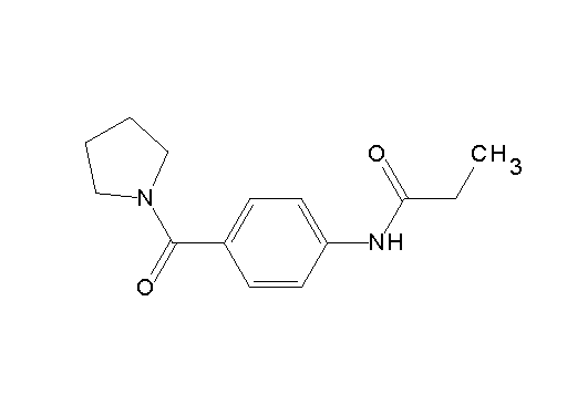 N-[4-(1-pyrrolidinylcarbonyl)phenyl]propanamide