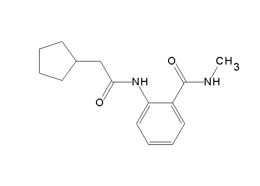 2-[(cyclopentylacetyl)amino]-N-methylbenzamide