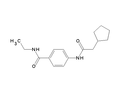 4-[(cyclopentylacetyl)amino]-N-ethylbenzamide