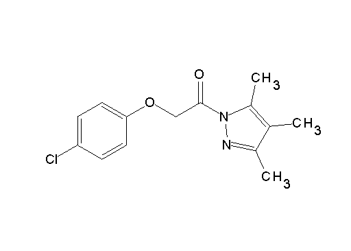 1-[(4-chlorophenoxy)acetyl]-3,4,5-trimethyl-1H-pyrazole - Click Image to Close