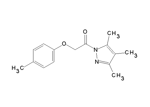 3,4,5-trimethyl-1-[(4-methylphenoxy)acetyl]-1H-pyrazole