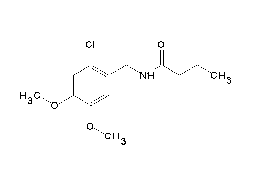 N-(2-chloro-4,5-dimethoxybenzyl)butanamide
