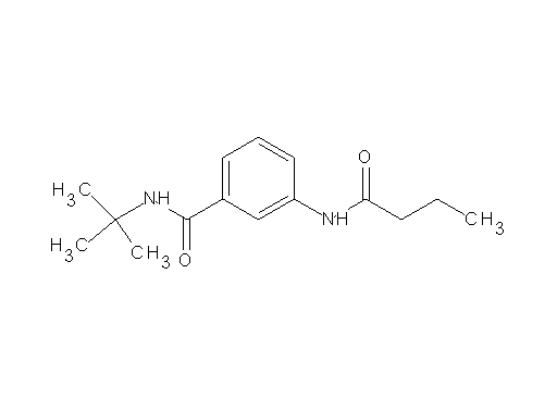 N-(tert-butyl)-3-(butyrylamino)benzamide