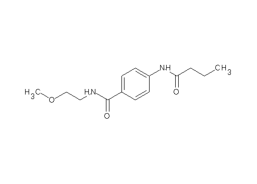 4-(butyrylamino)-N-(2-methoxyethyl)benzamide