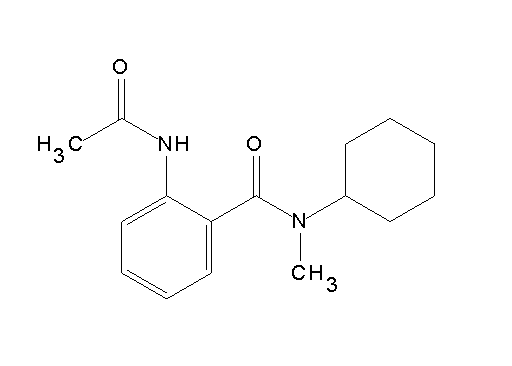 2-(acetylamino)-N-cyclohexyl-N-methylbenzamide