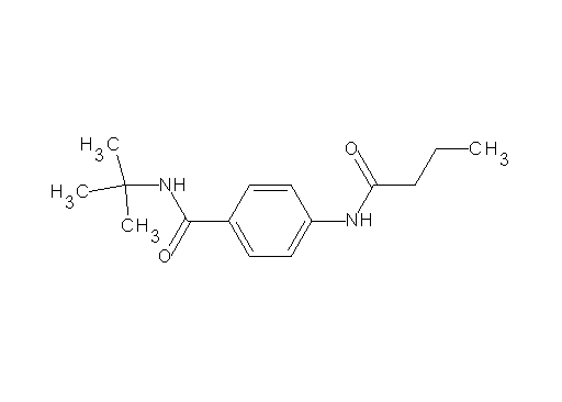 N-(tert-butyl)-4-(butyrylamino)benzamide N-(tert-butyl)-4-(butyrylamino)benzamide
