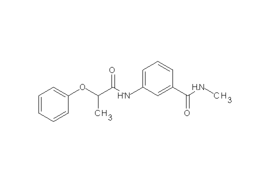 N-methyl-3-[(2-phenoxypropanoyl)amino]benzamide
