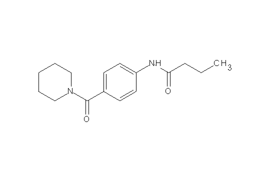 N-[4-(1-piperidinylcarbonyl)phenyl]butanamide