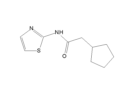 2-cyclopentyl-N-1,3-thiazol-2-ylacetamide