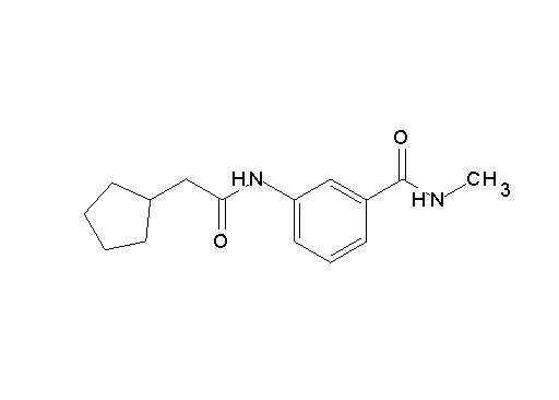 3-[(cyclopentylacetyl)amino]-N-methylbenzamide