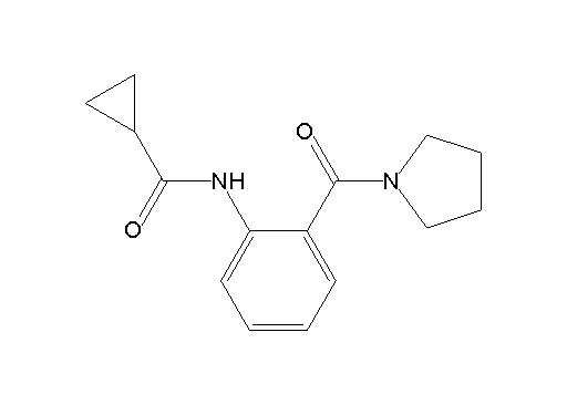 N-[2-(1-pyrrolidinylcarbonyl)phenyl]cyclopropanecarboxamide