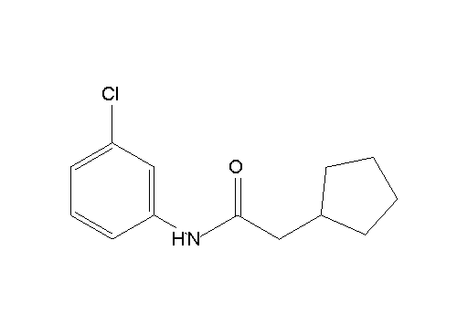 N-(3-chlorophenyl)-2-cyclopentylacetamide